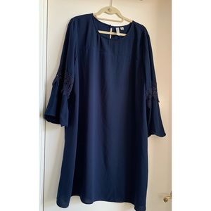 Navy Blue Slip-on Dress